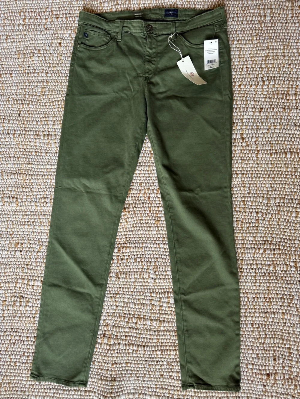 Ag Adriano Goldschmied Olive Skinny Jeans — Classic Women's Fit - Picture 1 of 7